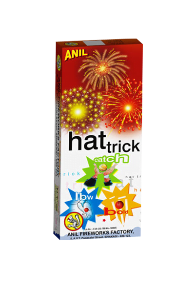 Buy Top Brand Online Crackers Shopping in Sivakasi form Aruna Crackers.Hat Trick ( Anil )                                                                           ( 3 Pcs = 1 Box ) Diwali Online Crackers Purchase in Sivakasi.