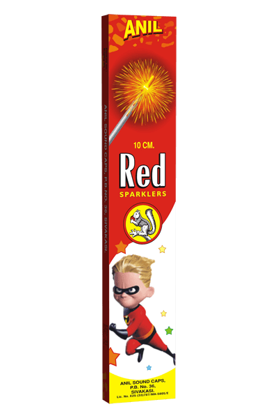 Buy Top Brand Online Crackers Shopping in Sivakasi form Aruna Crackers.10cm Red Sparklers Diwali Online Crackers Purchase in Sivakasi.